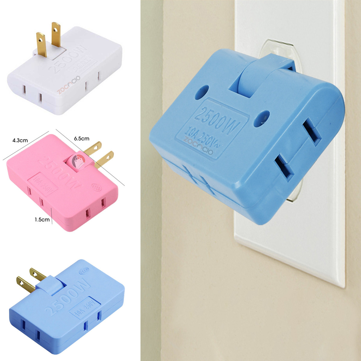 Miniatura 7 de Paquete 3 Adaptadores Multitoma Converti